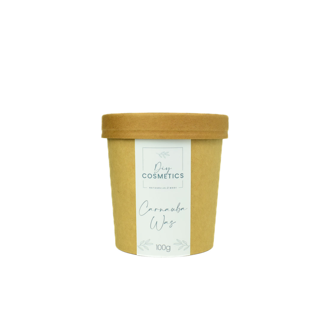 Carnaubawas in kartonnen beker met deksel