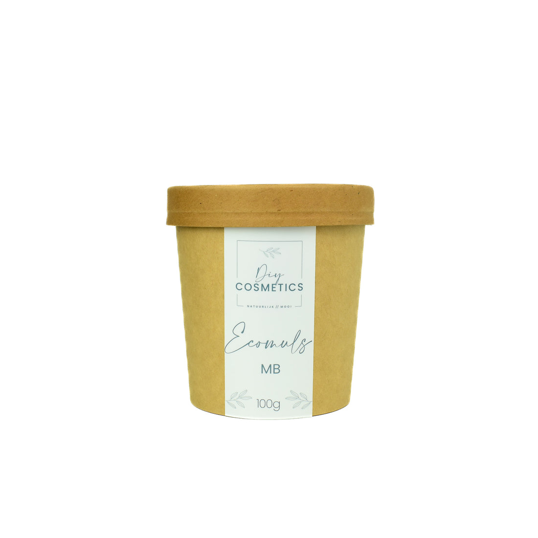 Ecomuls emulgator in kartonnen beker