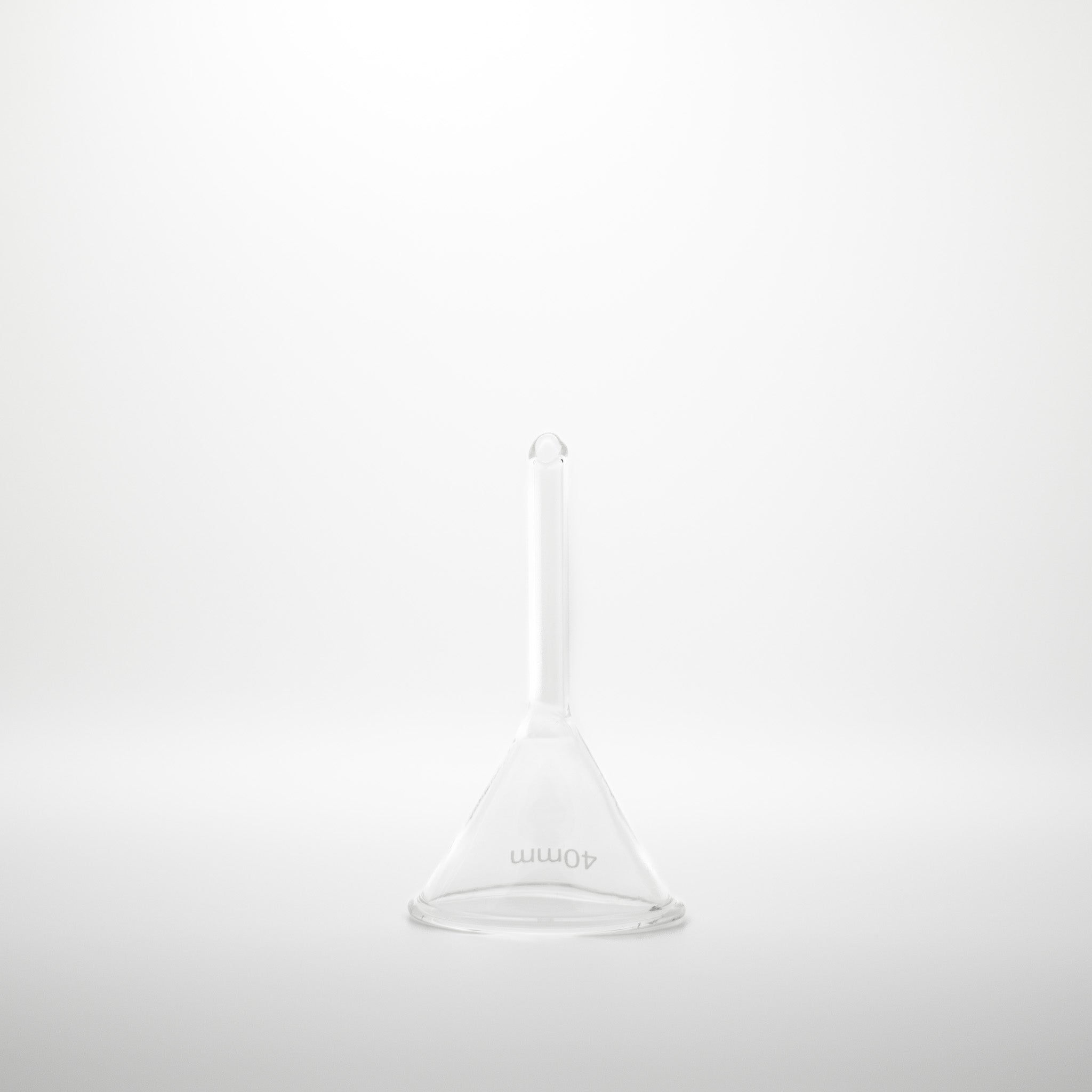 Trechter van glas 40 mm diameter