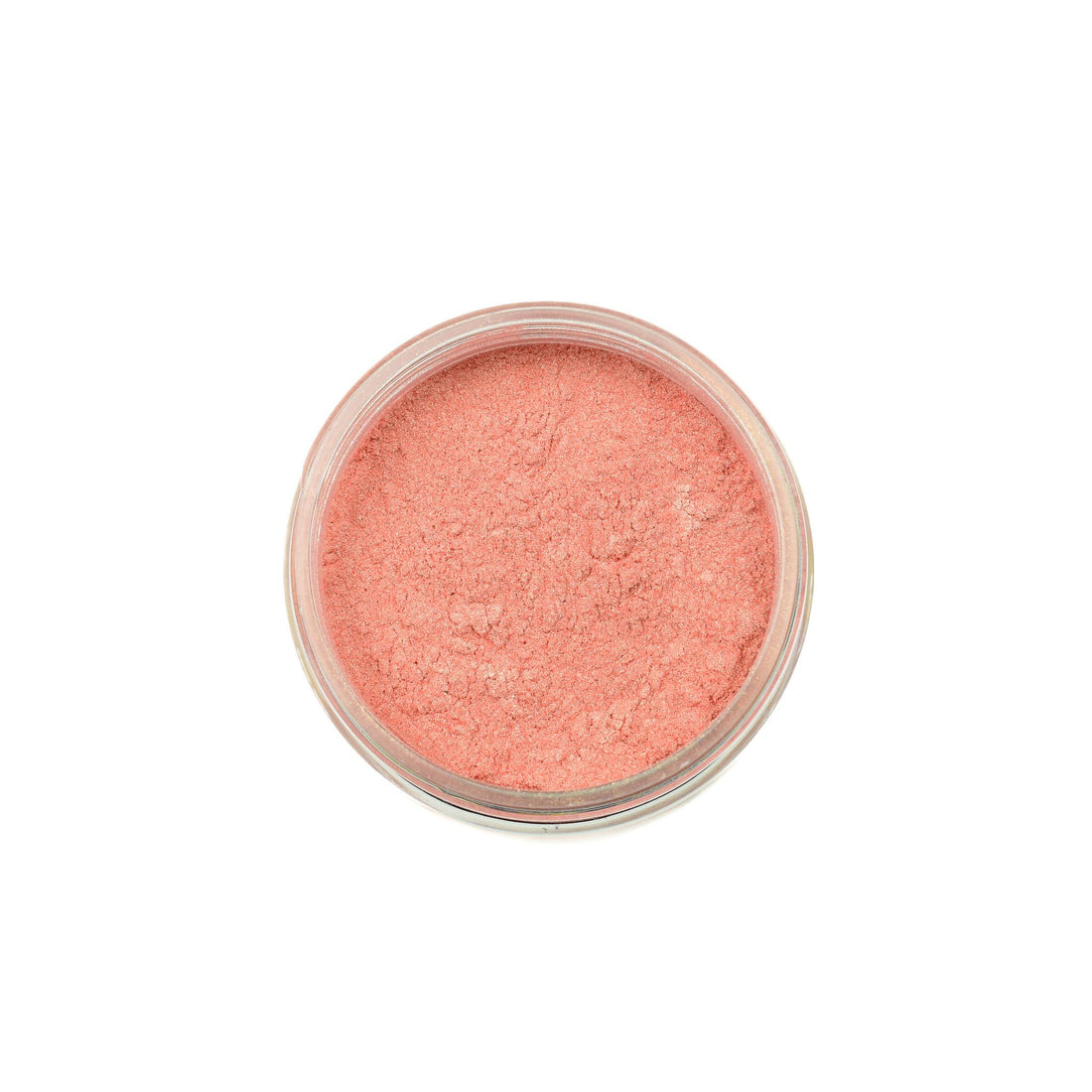 Potje zonder deksel met 10 gram mica poeder rozegoudpastel