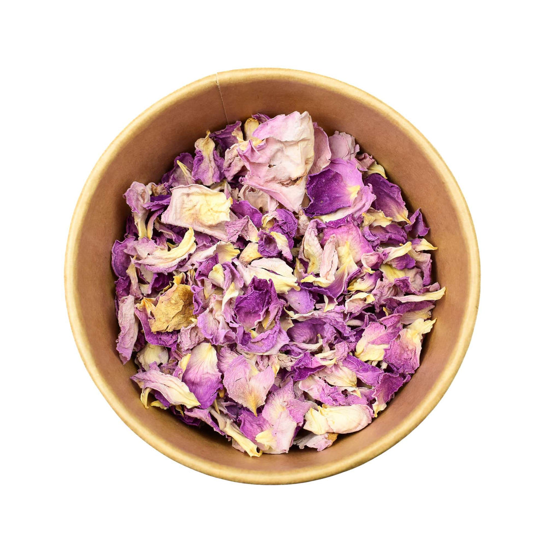 Biologische rozenblaadjes zonder deksel