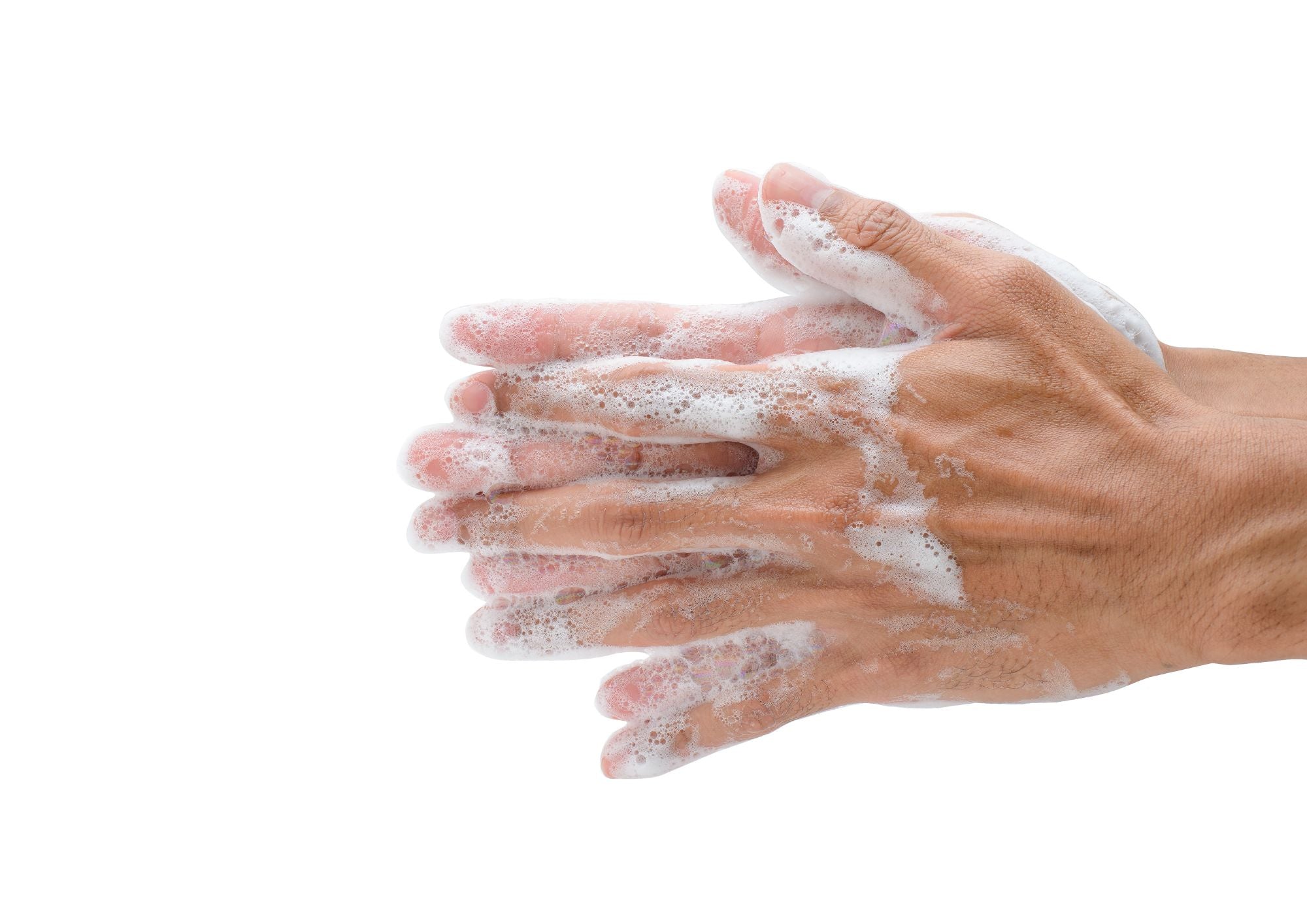 Handen wassen met zelfgemaakt handzeep