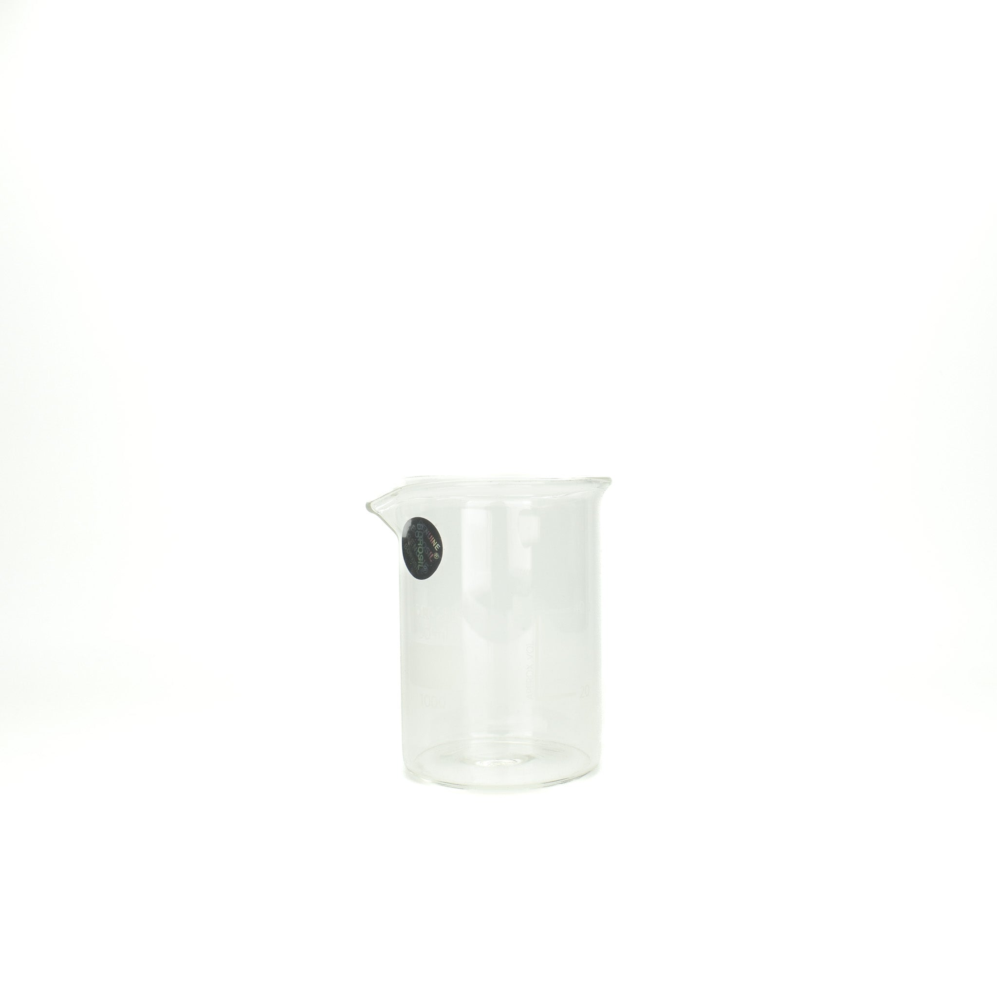 Glazen maatbekers van hittebestendig Borosilicaat glas 50ml
