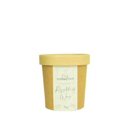 Kartonnen beker met rjistvlieswas