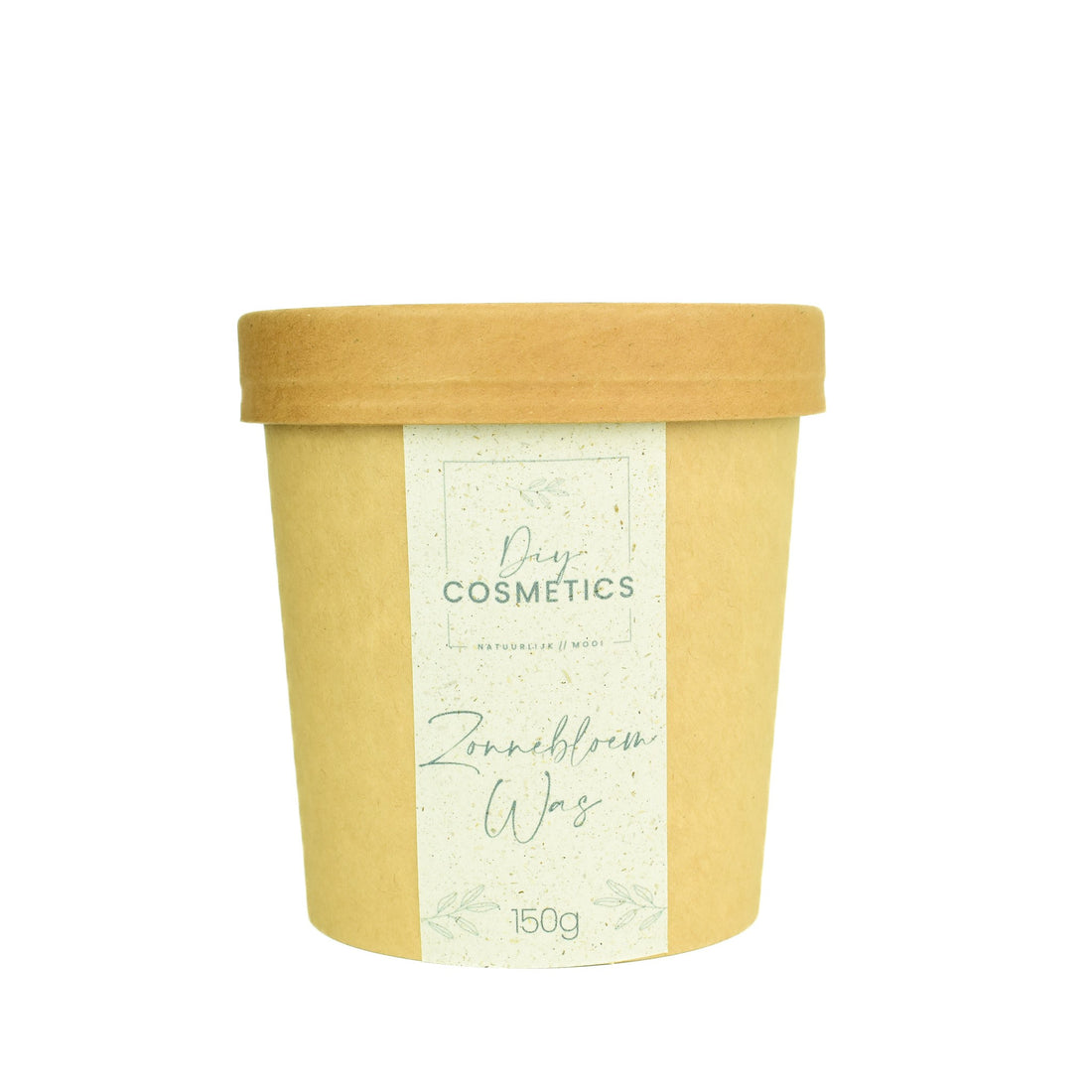 Kartonnen beker met zonnebloemas