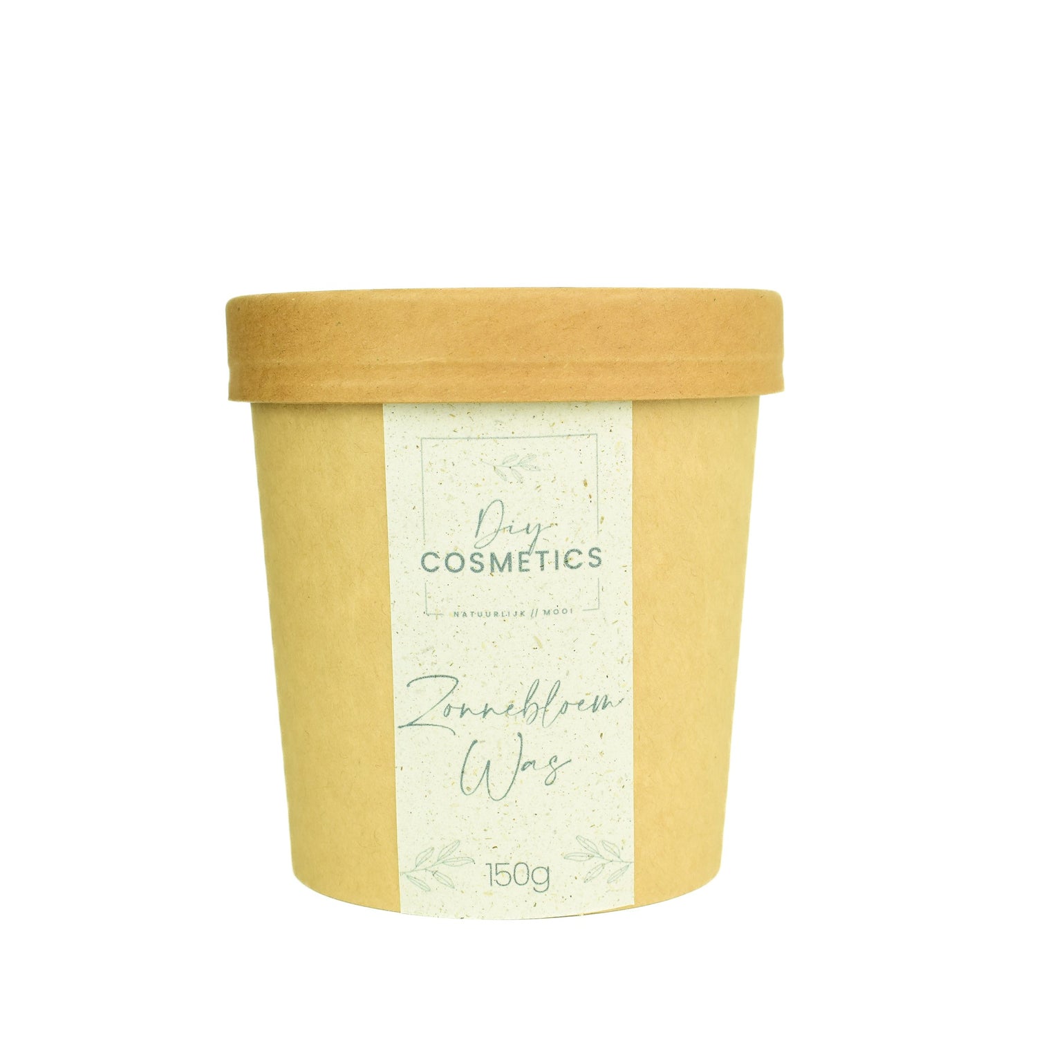 Kartonnen beker met zonnebloemas