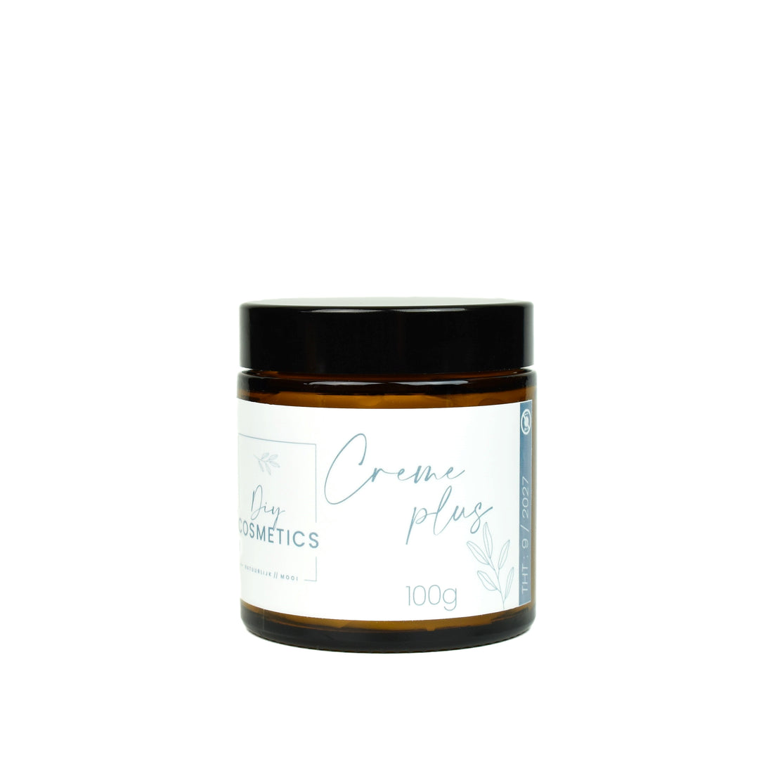 Creme basis plus in amber glazen pot 100 gram