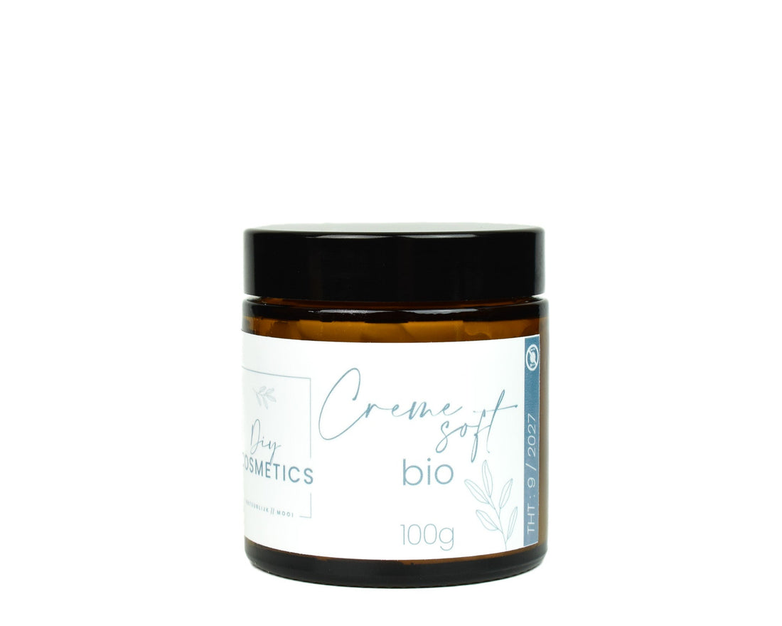 Creme basis bio in amber glazen pot 100 gram